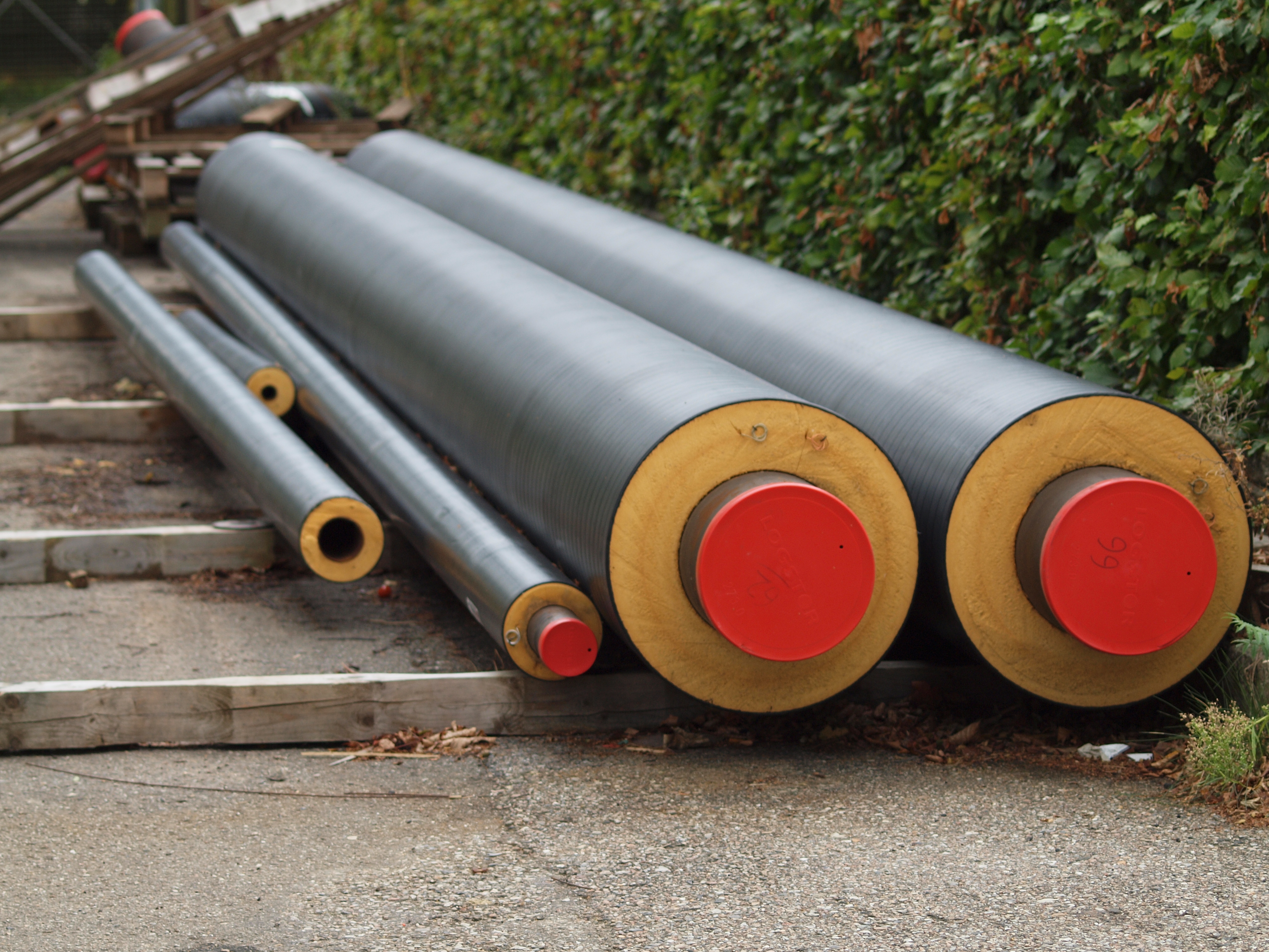 Billede af fjernvarmerør