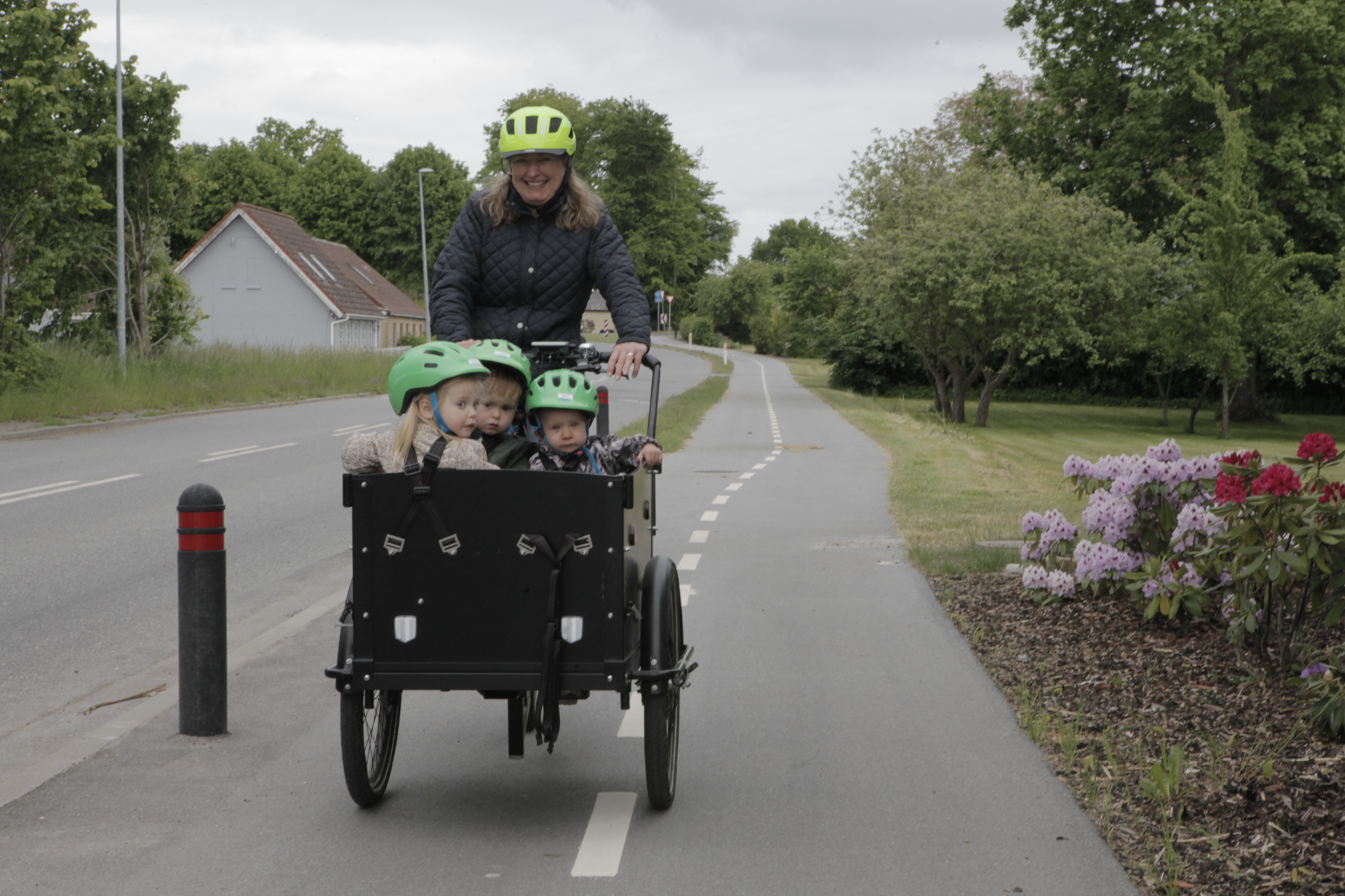 Dagplejer på cykeltur mellem Hjadstrup og Kappendrup.