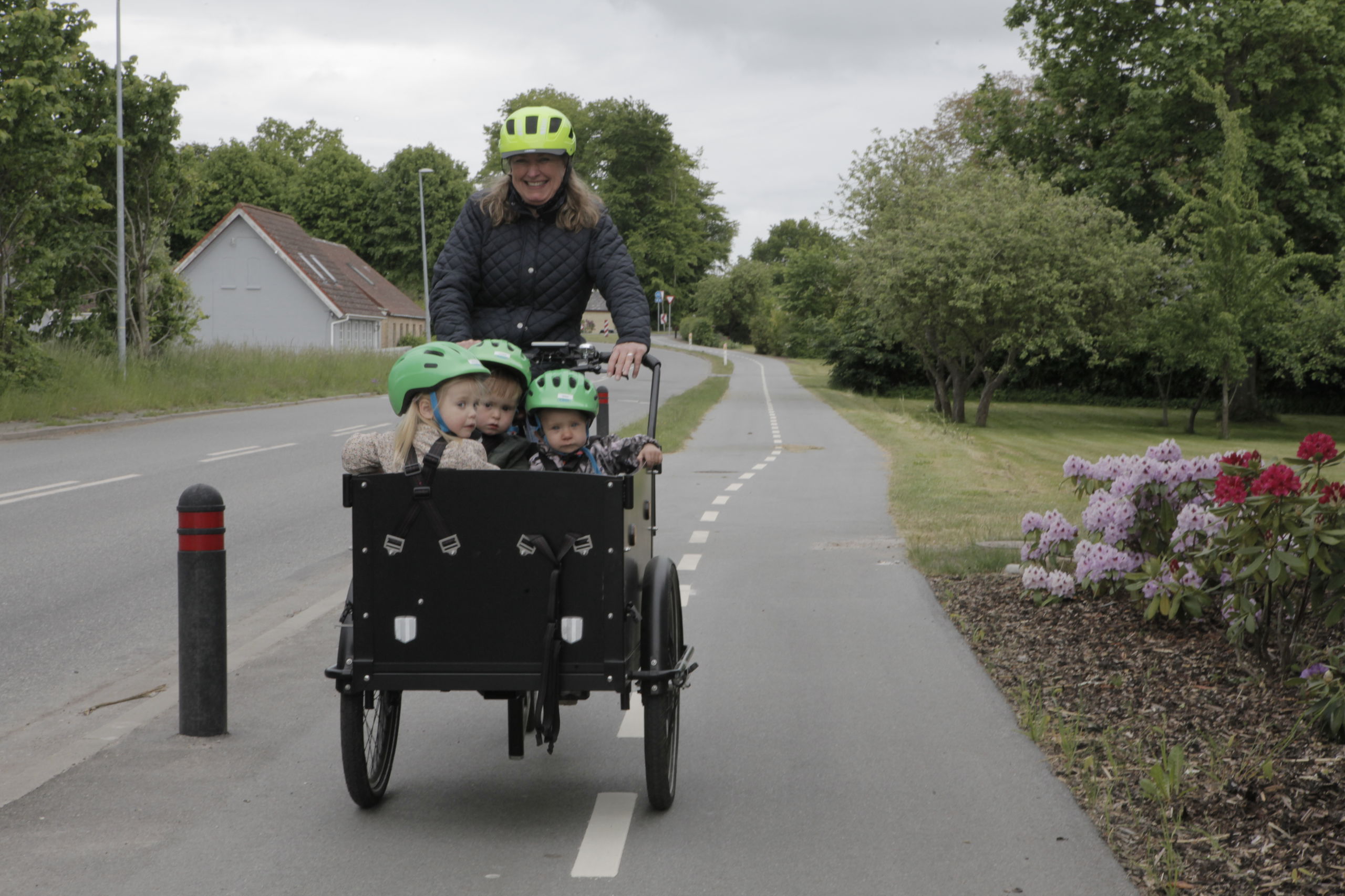 Dagplejer på cykeltur mellem Hjadstrup og Kappendrup.