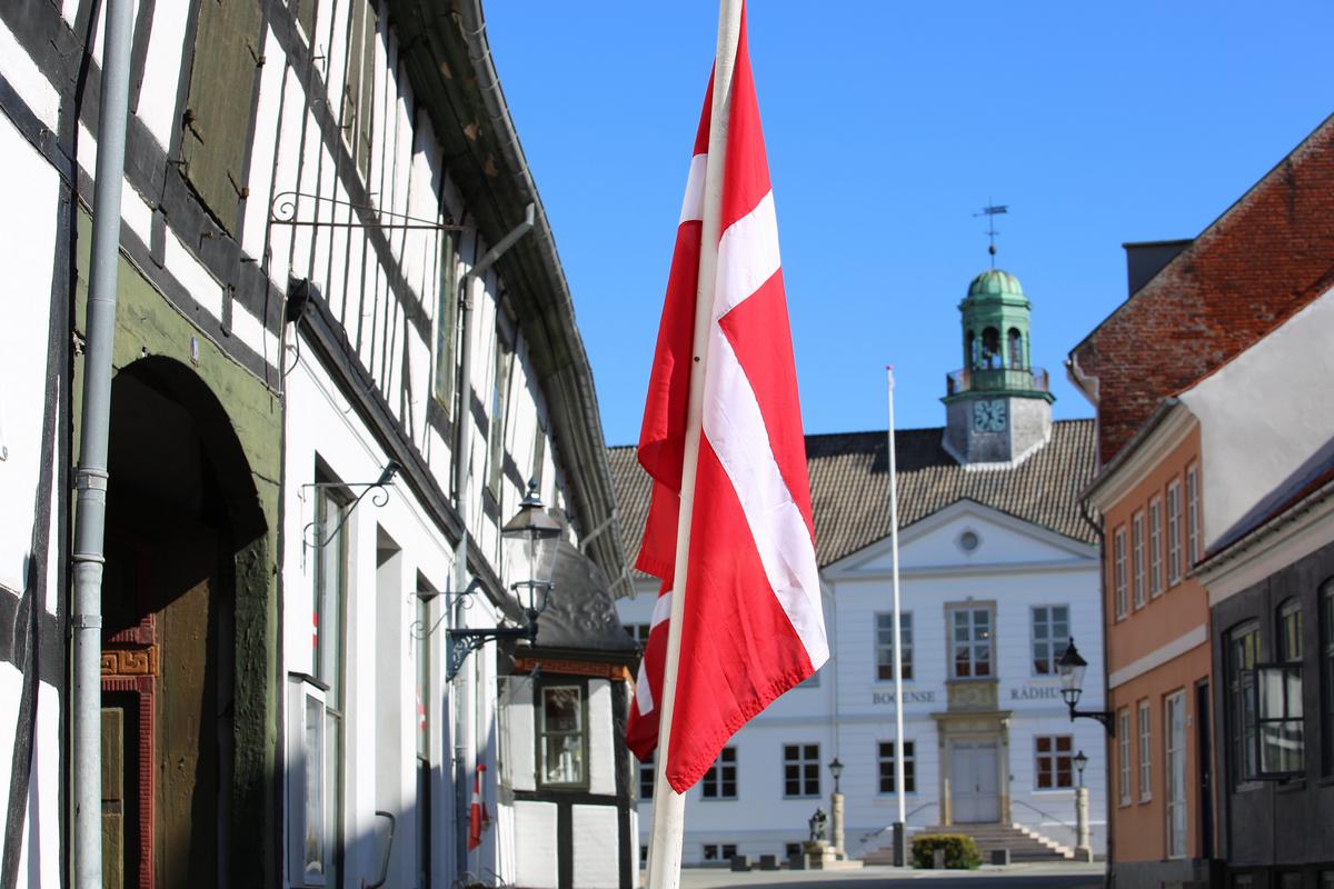Bogens Rådhus med flag.jpg