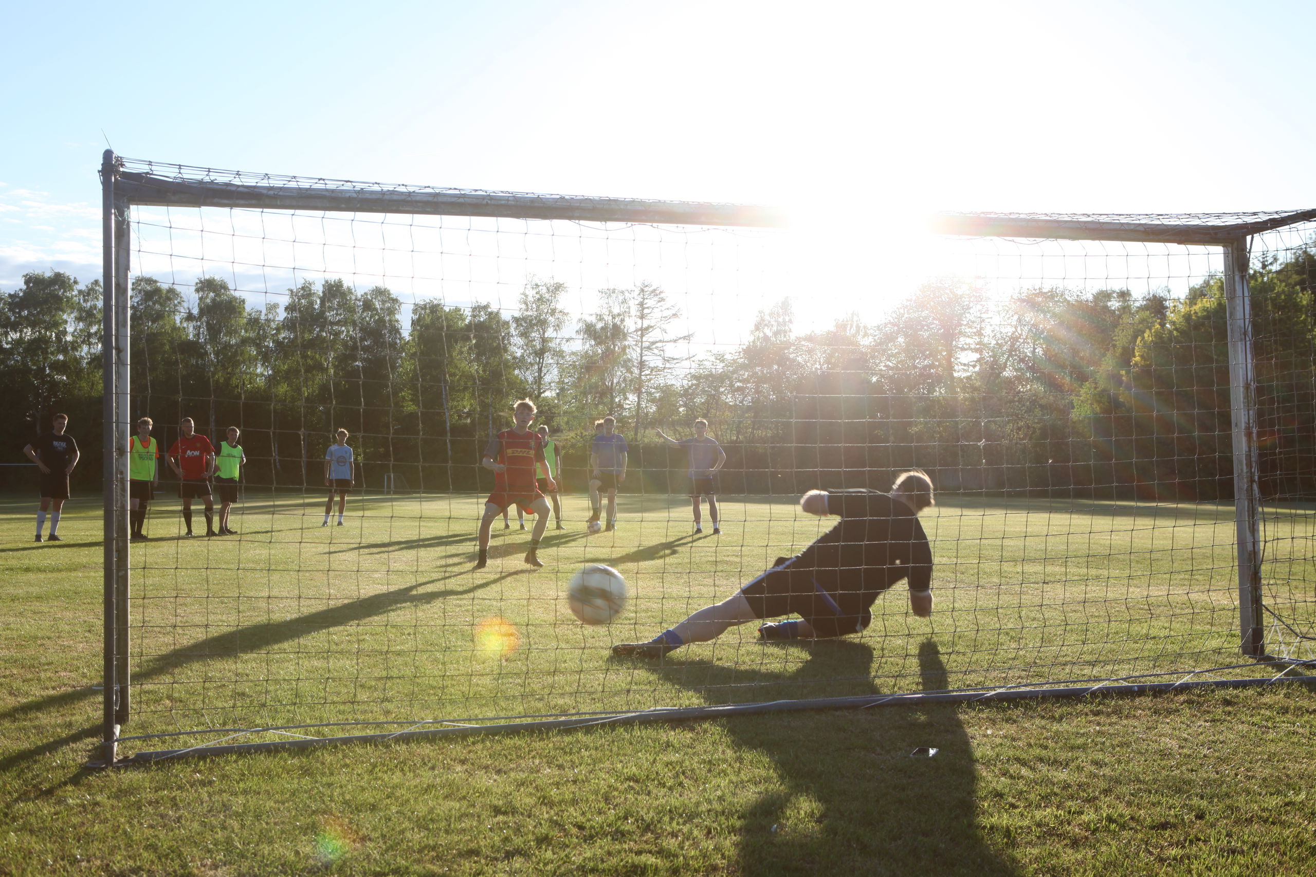 Fodboldtræning i Veflinge.